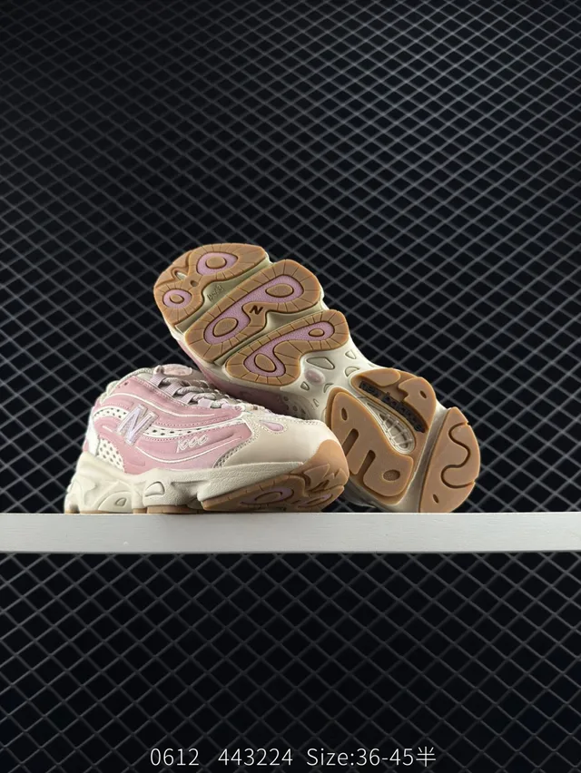New Balance 1000 Beige Rose Bleu Sneakers Chunky 2