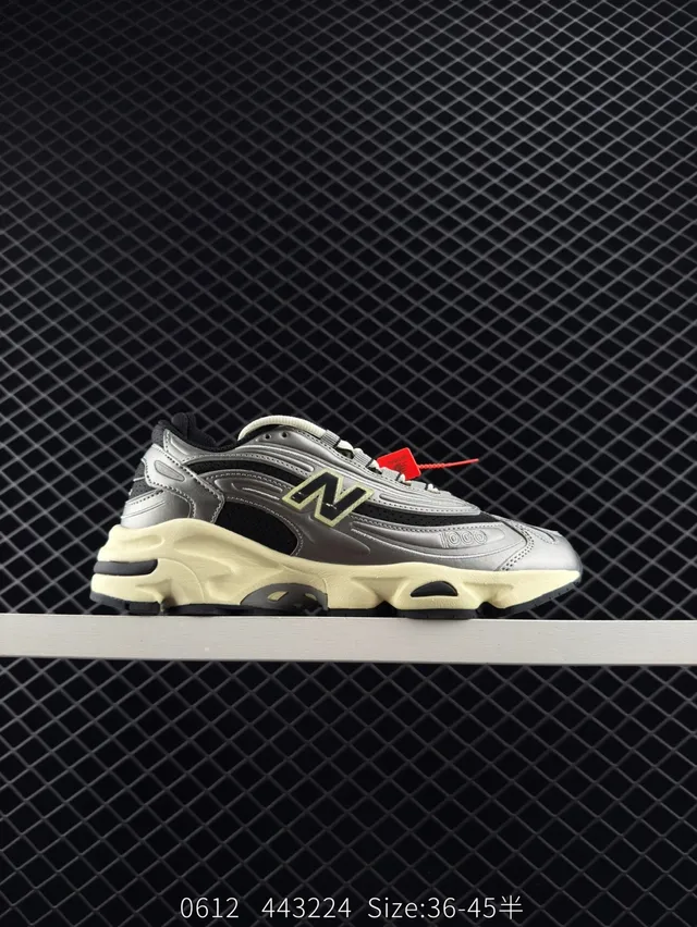 New Balance 1000 Beige Rose Bleu Sneakers Chunky 5