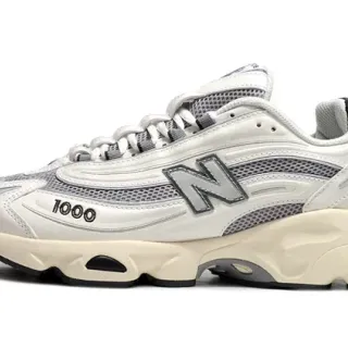 New Balance 1000 Off-White ধূসর চাঙ্কি স্নিকার্স