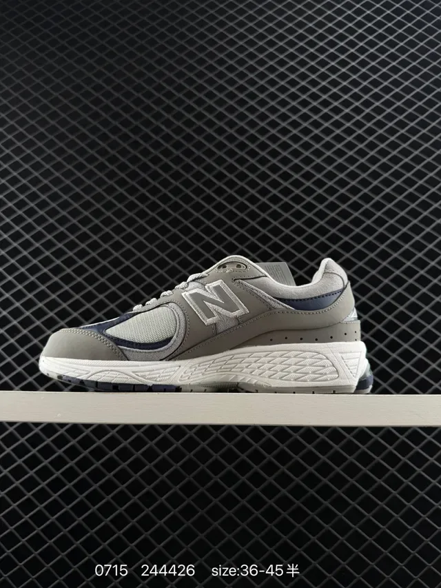 New Balance 2002R رمادي وأزرق بحري حذاء أسلوب الحياة 5