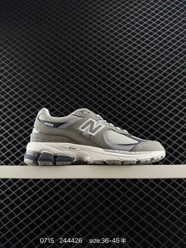 New Balance 2002R رمادي وأزرق بحري حذاء أسلوب الحياة 6