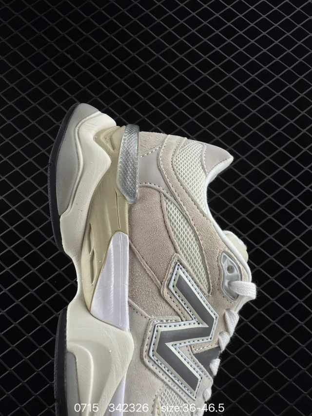 New Balance 342326 Beige Gray Layered Sole Suede And Mesh Upper Chunky Sneakers 4