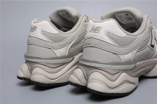 New Balance 9060 Beige and Black Chunky Sneakers 2