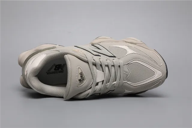 New Balance 9060 Beige and Black Chunky Sneakers 7