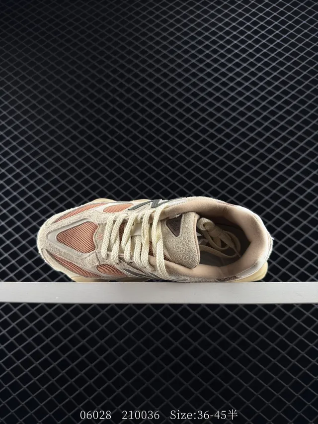 New Balance 9060 بيج بيتش شبكة سويد سميك أحذية رياضية 4