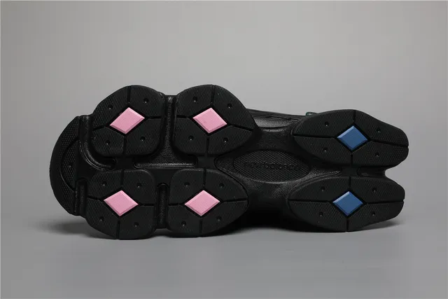 New Balance 9060 حذاء رياضي سميك أسود أزرق أزرق فاتح وردي 6