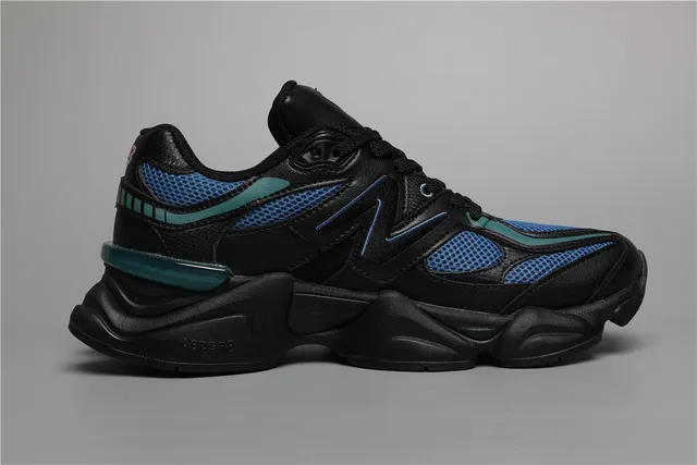 New Balance 9060 حذاء رياضي سميك أسود أزرق أزرق فاتح وردي 8