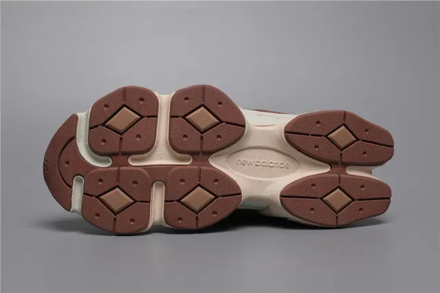 New Balance 9060 بني بيج حذاء رياضي أسلوب حياة 6