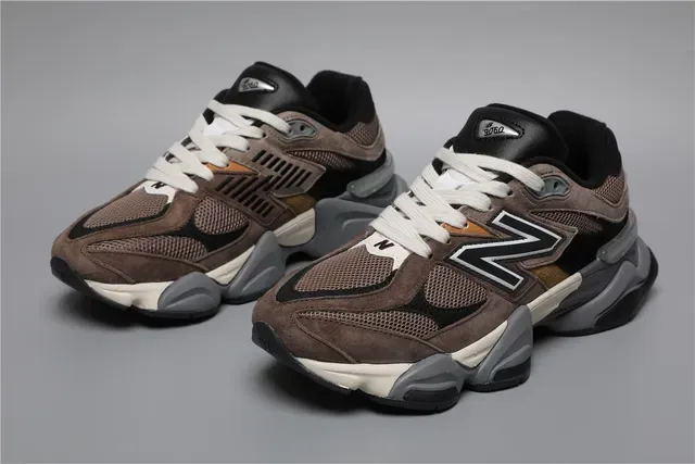 New Balance 9060 भूरा/काला लाइफस्टाइल स्नीकर 5