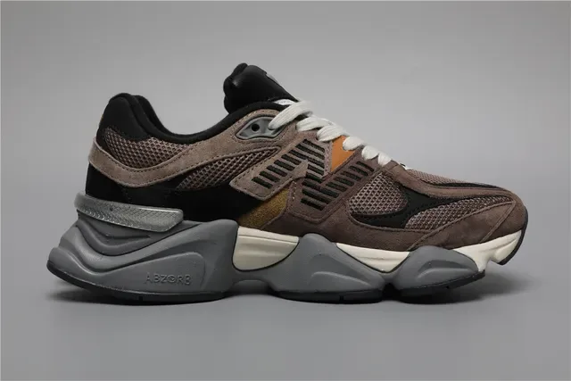 New Balance 9060 भूरा/काला लाइफस्टाइल स्नीकर 8