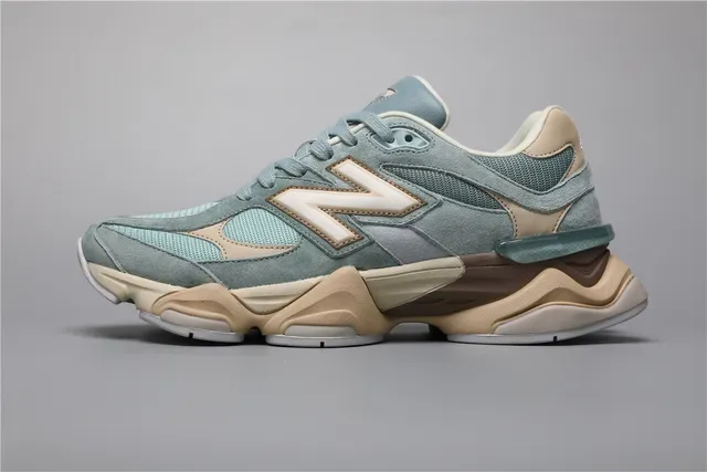 New Balance 9060 Vert Menthe Poussiéreux et Beige Chaussures Lifestyle 9