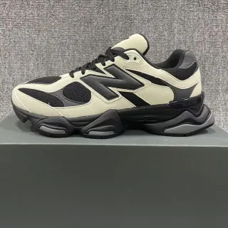 New Balance Beige Negro Zapatillas Oversized Suela Esculpida Con Capa De Malla Y Superior Sintética Gruesa