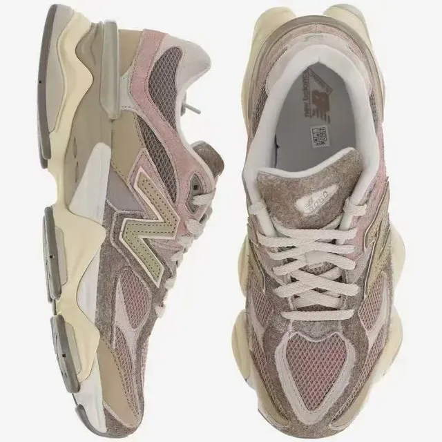 New Balance Tênis Chunky Bege Rosa Sola Intermediária Material Misto Parte Superior 2
