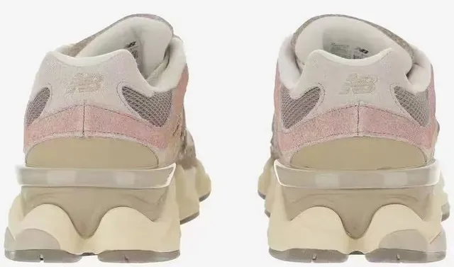 New Balance Tênis Chunky Bege Rosa Sola Intermediária Material Misto Parte Superior 3