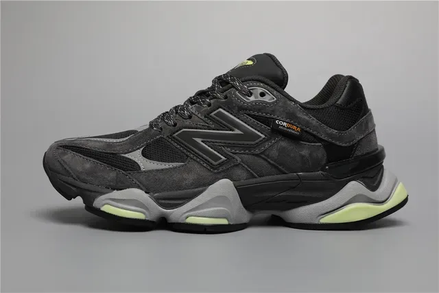 New Balance Preto Cinza Silhueta Grossa Suede E Malha Superior Tênis Lifestyle 9