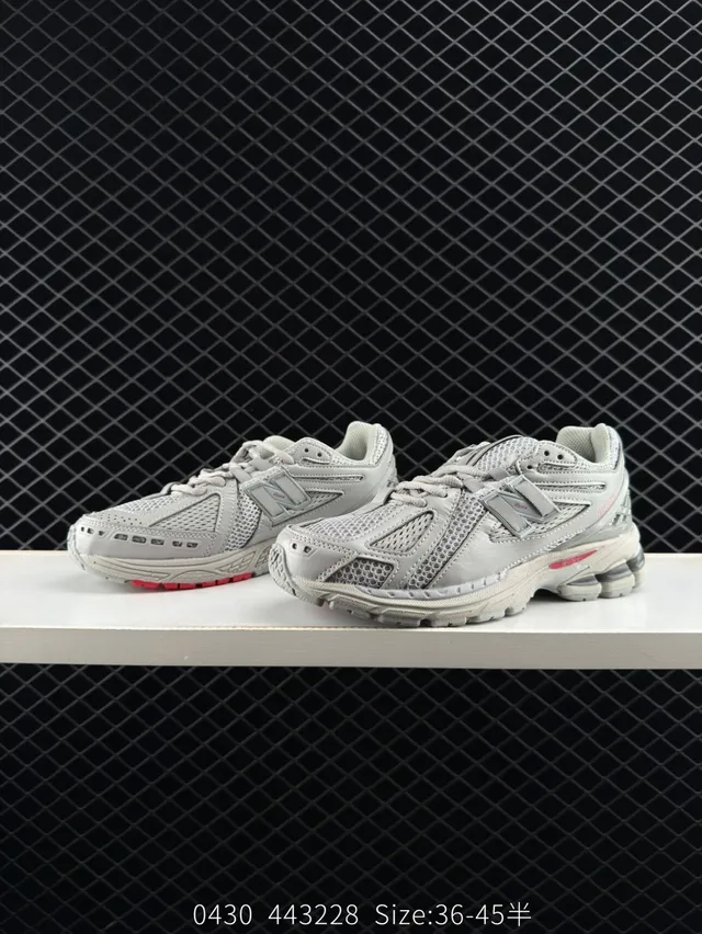 New Balance M1906 حذاء رياضي بيج أحمر مع شبكية متعددة الطبقات وصناعي علوية وسيبول cushion midsole حذاء chunky 3