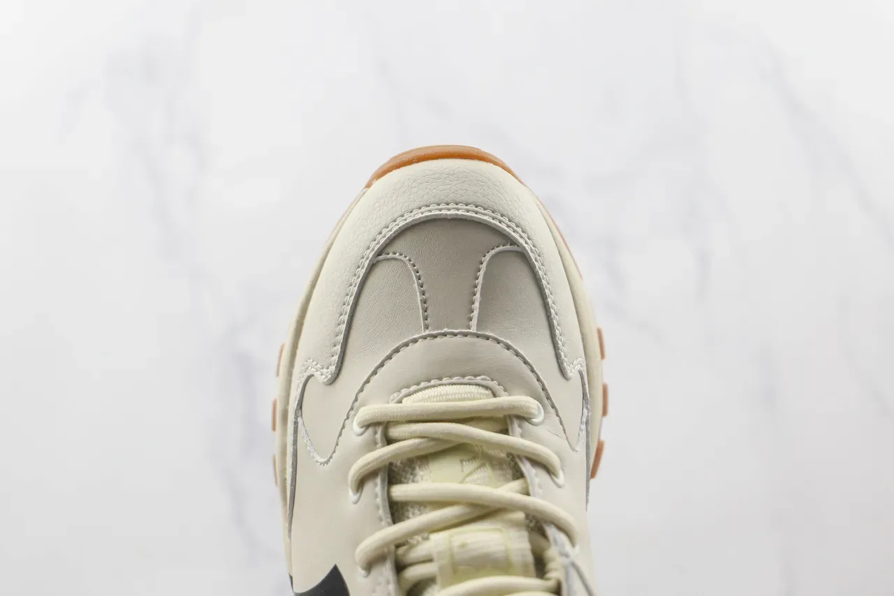 New Era Chaussures Chunky Beige Semelle Noire Oversized NY Logo 6