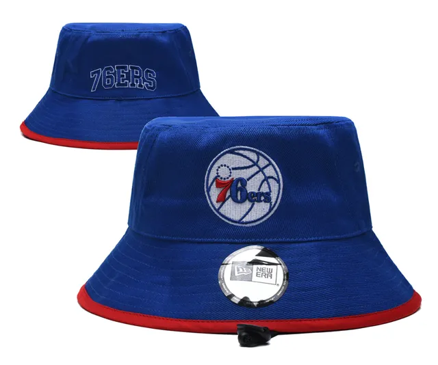 New Era Chicago Bulls কালো লাল এমব্রয়ডারি টিম লোগো কনট্রাস্টিং ট্রিম বকেট হ্যাট 5