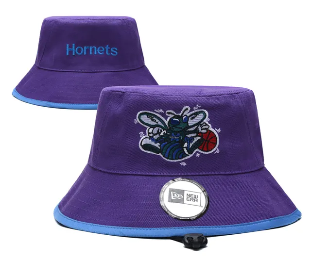 New Era Chicago Bulls কালো লাল এমব্রয়ডারি টিম লোগো কনট্রাস্টিং ট্রিম বকেট হ্যাট 14