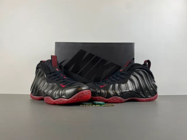 Nike Air Foamposite One Black Red Basketball Shoes 14