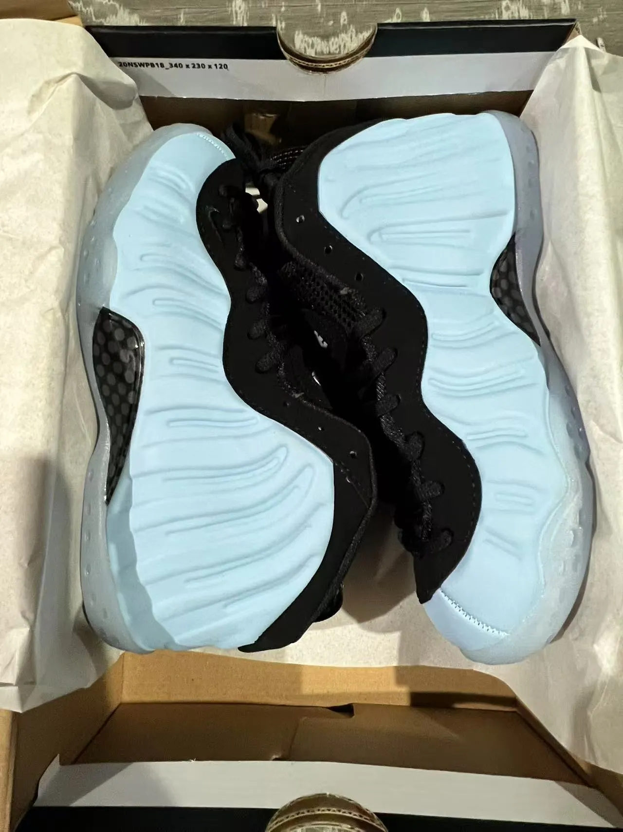 Nike Air Foamposite One Sky Blue Black Lifestyle Sneakers 9