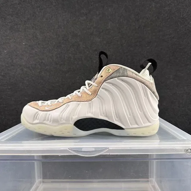Nike Air Foamposite One White Metallic Rose-Gold Lifestyle Sneakers 2
