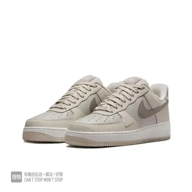 Nike Air Force 1 米色 色系皮革 生活方式运动鞋 6