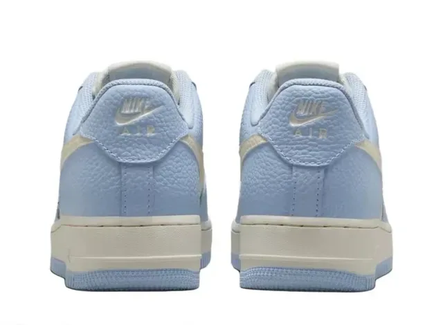 Nike Air Force 1 Light Blue and Cream Lifestyle Sneakers 3