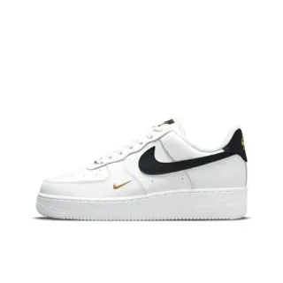 Nike Air Force 1 أبيض أسود ذهبي حذاء رياضي أسلوب حياة
