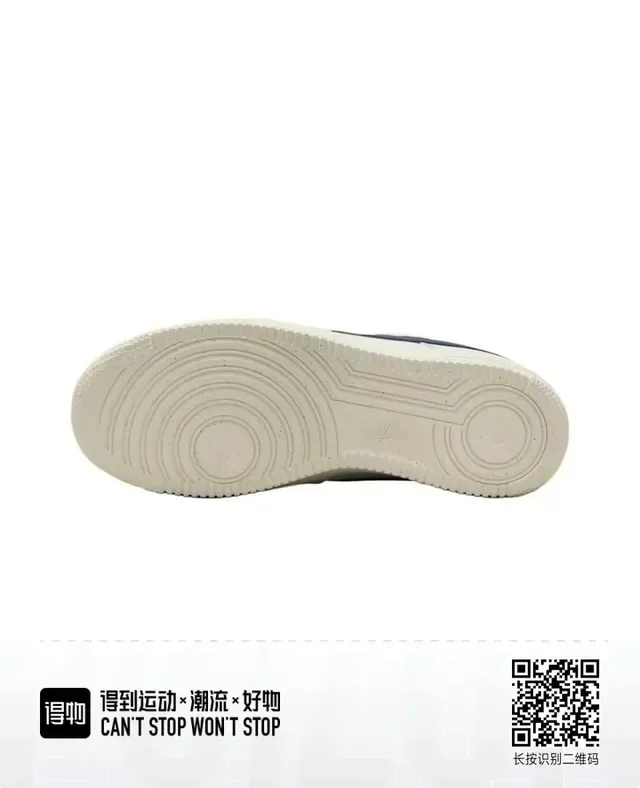 Nike Air Force 1 White Navy Lifestyle Sneakers 5
