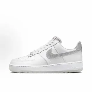 Nike Air Force 1 Chaussures Lifestyle Blanches Pailletées Argent