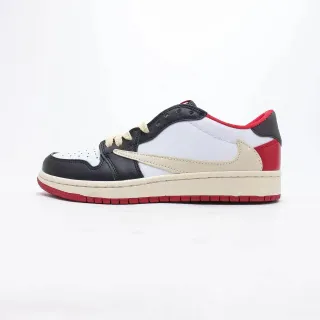 Nike Air Jordan 1 Low OG SP Black White Red Beige سنيكرز أسلوب الحياة