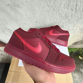 Nike Air Jordan 1 Low حذاء رياضي تونال أحمر للأسلوب الحياة