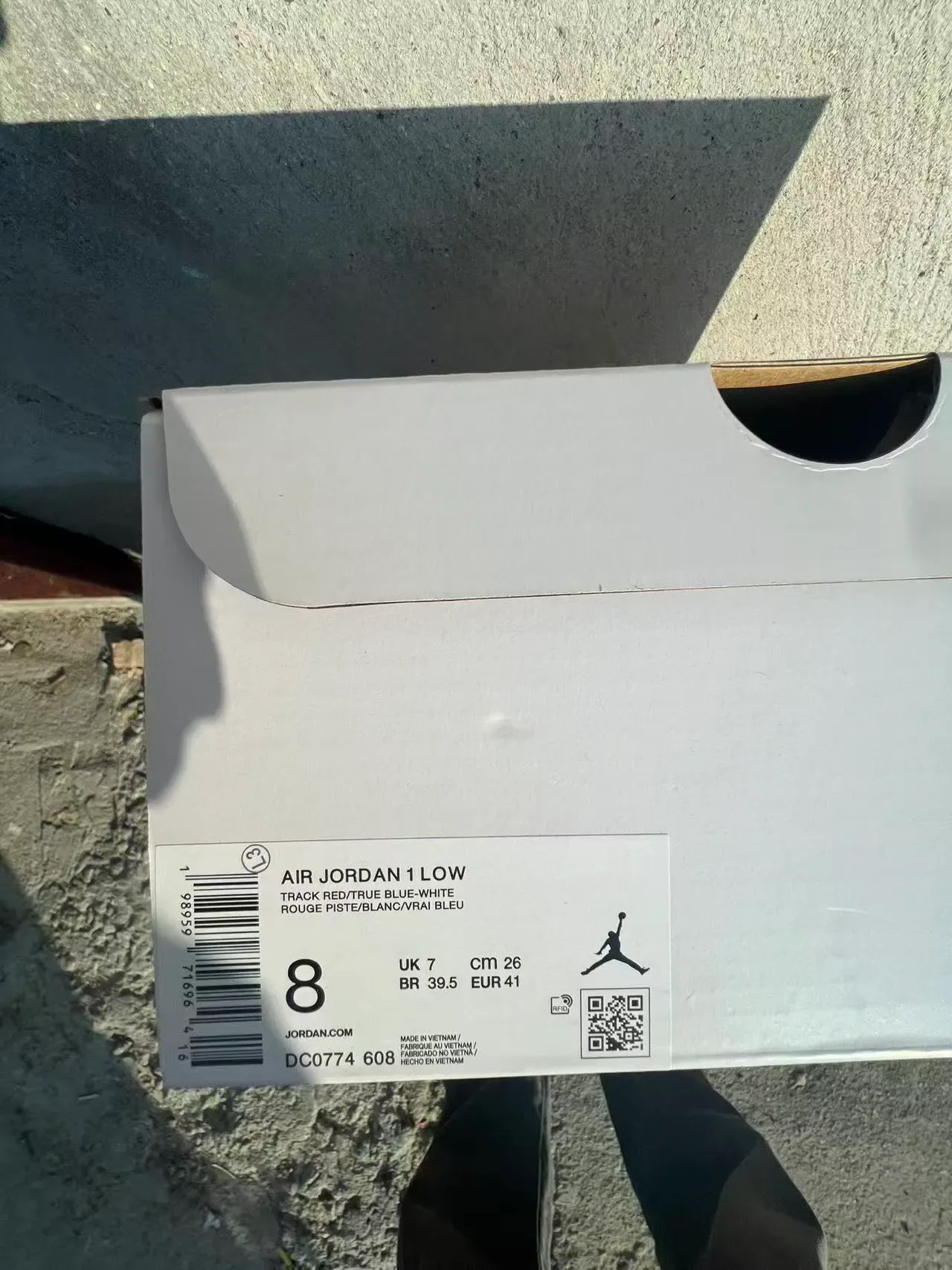Nike Air Jordan 1 Low أحمر أبيض وردي بحري لايف ستايل سنيكرز 10