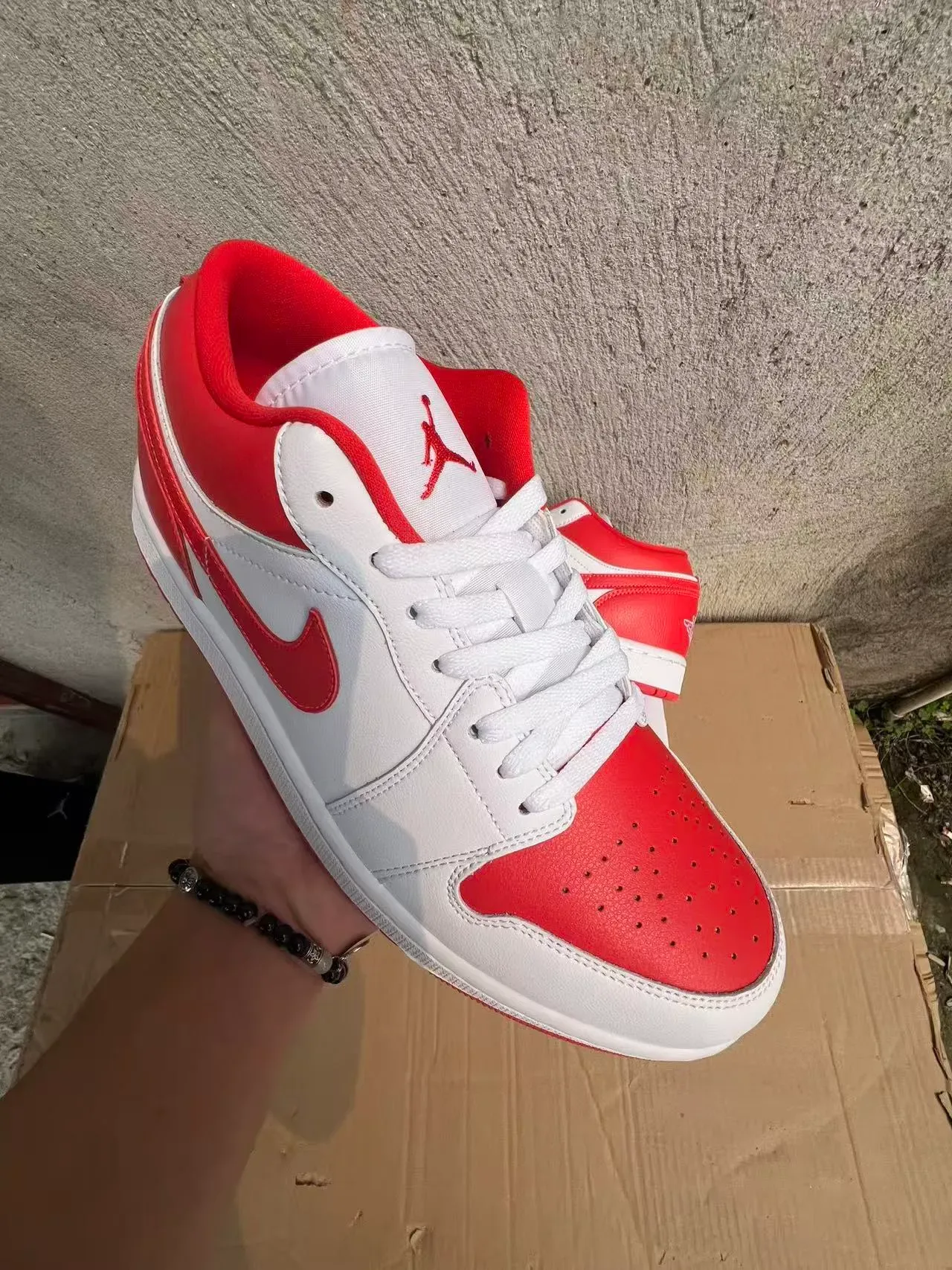 Nike Air Jordan 1 White Red Lifestyle Sneakers 2