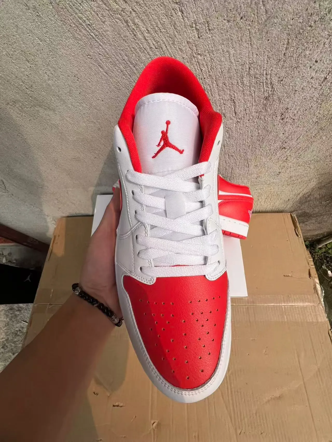 Nike Air Jordan 1 White Red Lifestyle Sneakers 3
