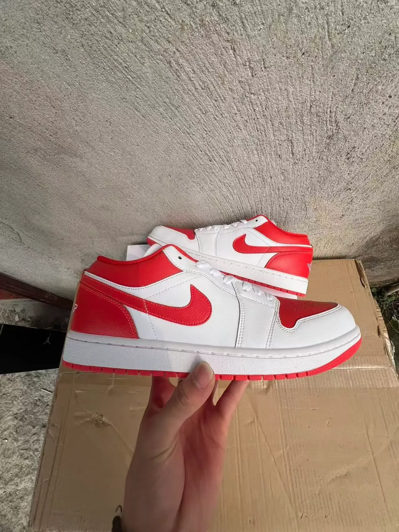 Nike Air Jordan 1 White Red Lifestyle Sneakers 7
