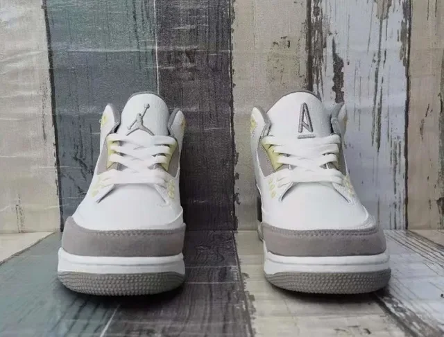 Nike Air Jordan 3 White Gray Elephant Basketball Shoes 5
