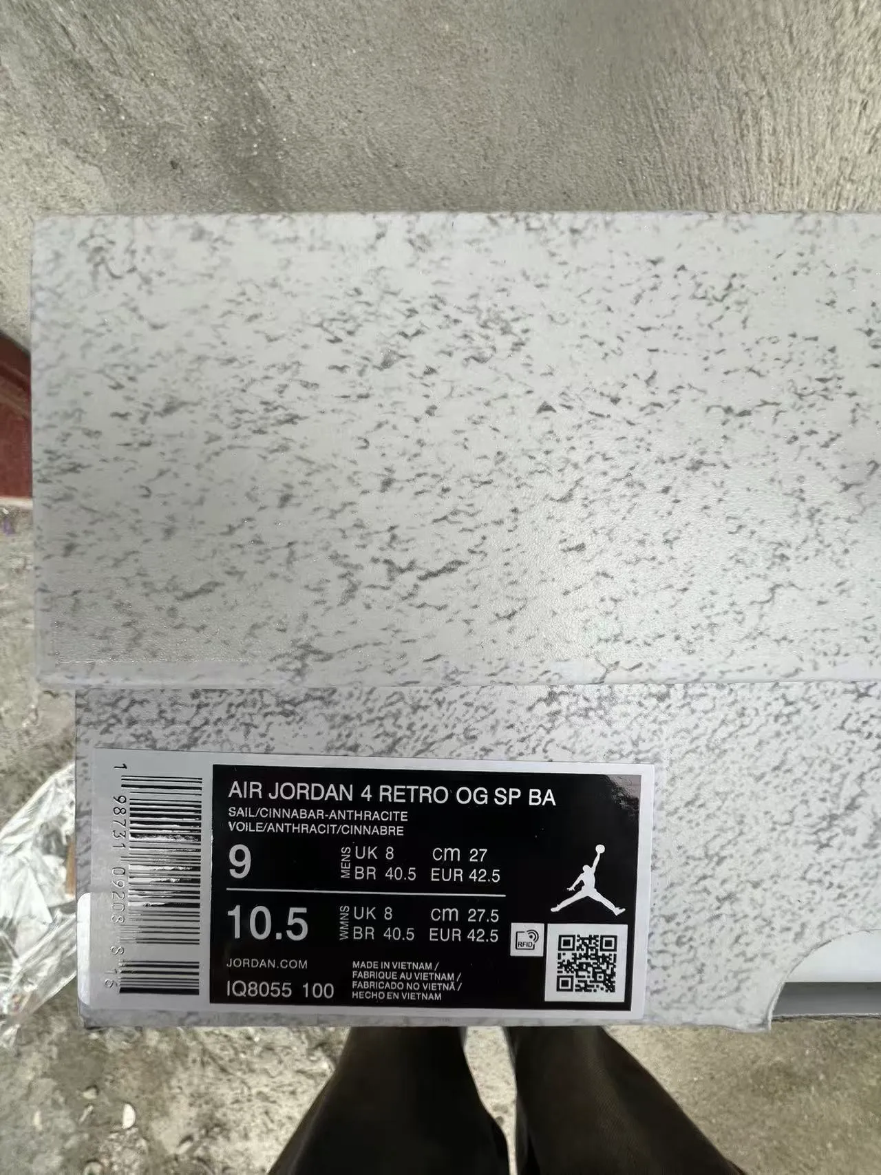 Nike Air Jordan 4 Tênis de Basquete Branco Vermelho Preto 3