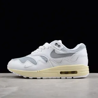 Nike Air Max 1 أبيض رمادي فضي أصفر فاتح Lifestyle Sneakers