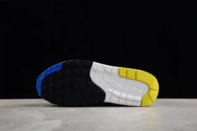 Nike Air Max 1 White Yellow Navy Lifestyle Sneakers 13