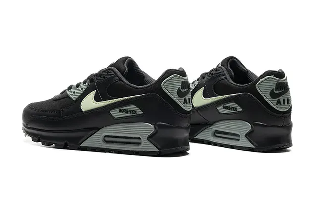Nike Air Max 90 GORE-TEX Noir Vert Pâle Chaussures Lifestyle 3