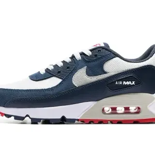 Nike Air Max 90 Bleu Marine Blanc Rouge Sneakers Lifestyle