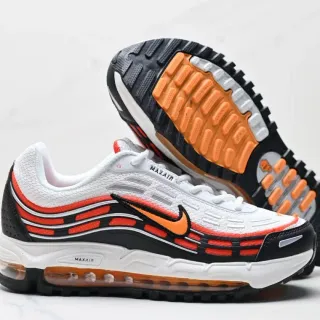 Nike Air Max Plus أبيض أسود برتقالي حذاء رياضي أسلوب حياة