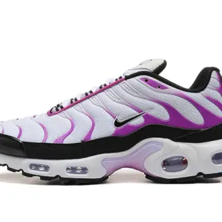 Nike Air Max Plus أبيض بنفسجي أسود حذاء رياضي نمط حياة