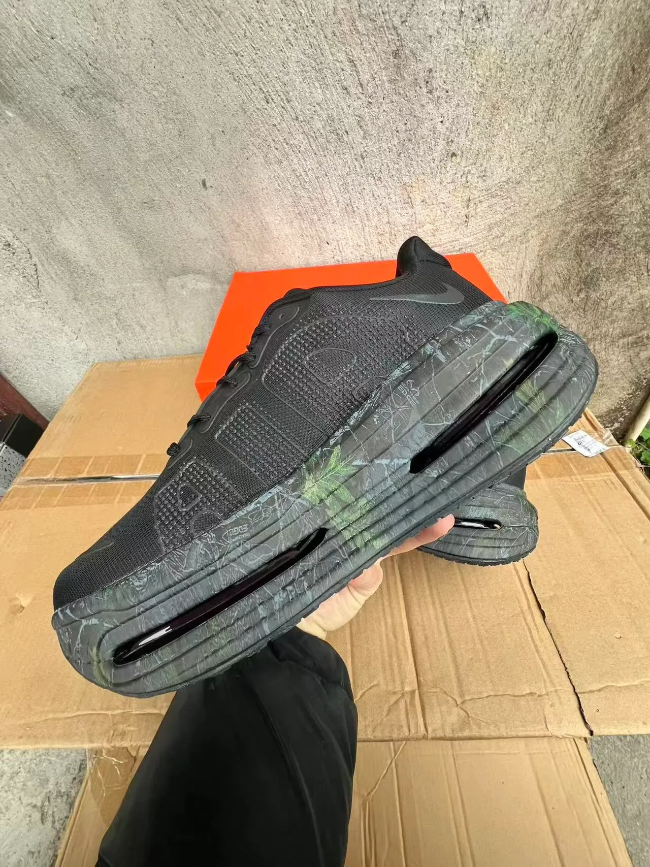 Nike Air Max Scorpion Black Green Knit Upper Marbled Midsole Chunky Sneakers 5