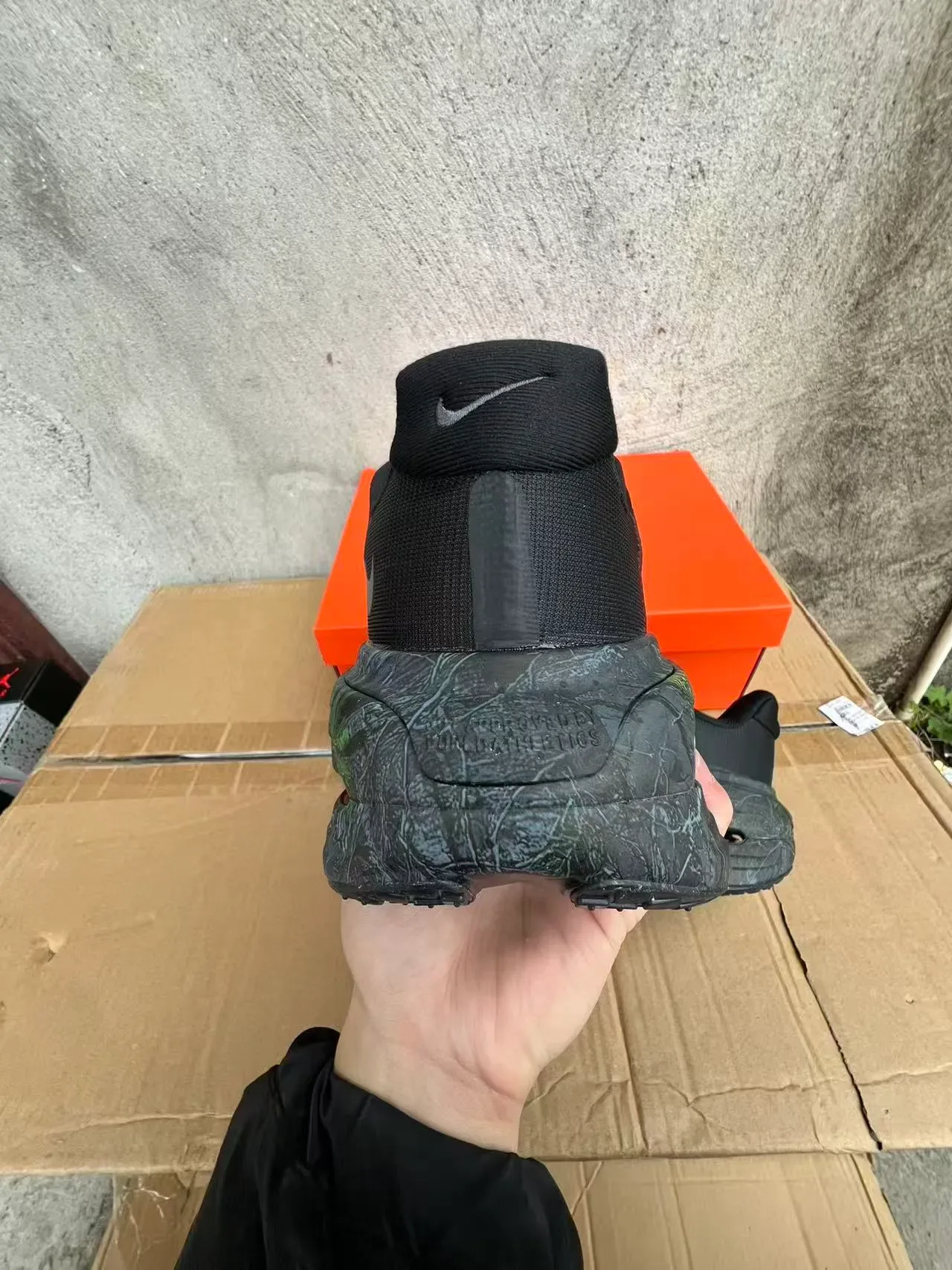 Nike Air Max Scorpion Black Green Knit Upper Marbled Midsole Chunky Sneakers 8