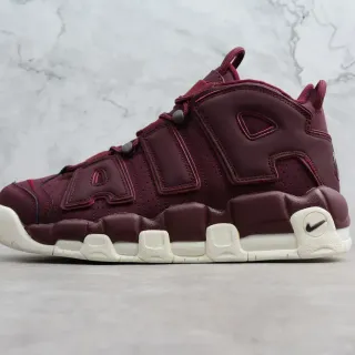 耐克 Air More Uptempo 酒红色生活篮球鞋