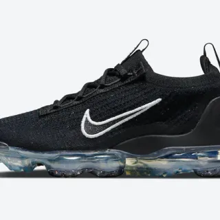 Nike Air VaporMax أسود أبيض شفاف أحذية رياضية للأسلوب الحياتي
