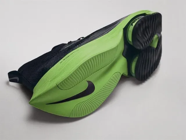 Nike Air Zoom Alphafly Black Lime Green Running Shoes 3